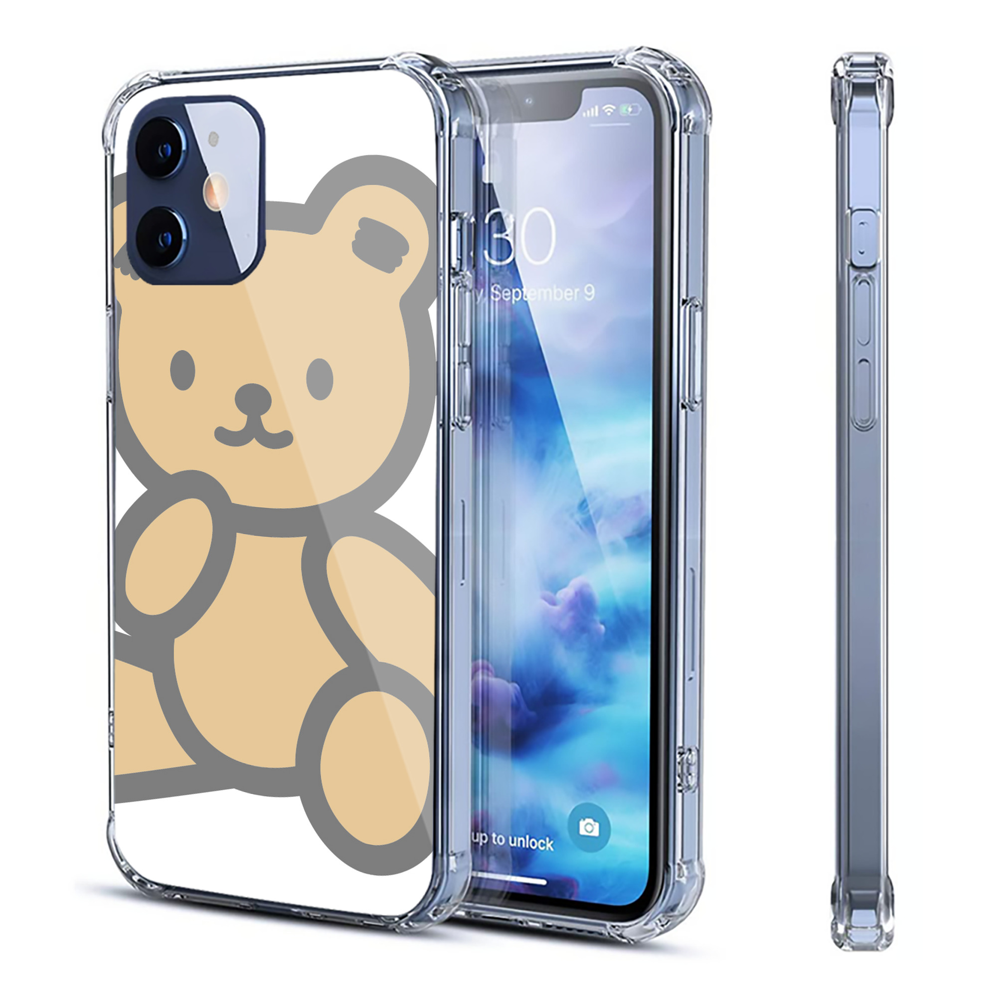 （画像用） Hello Kitty ハローキティ 【iPhone 12シリーズ対応】透明スマホケース（クリアソフトケース）